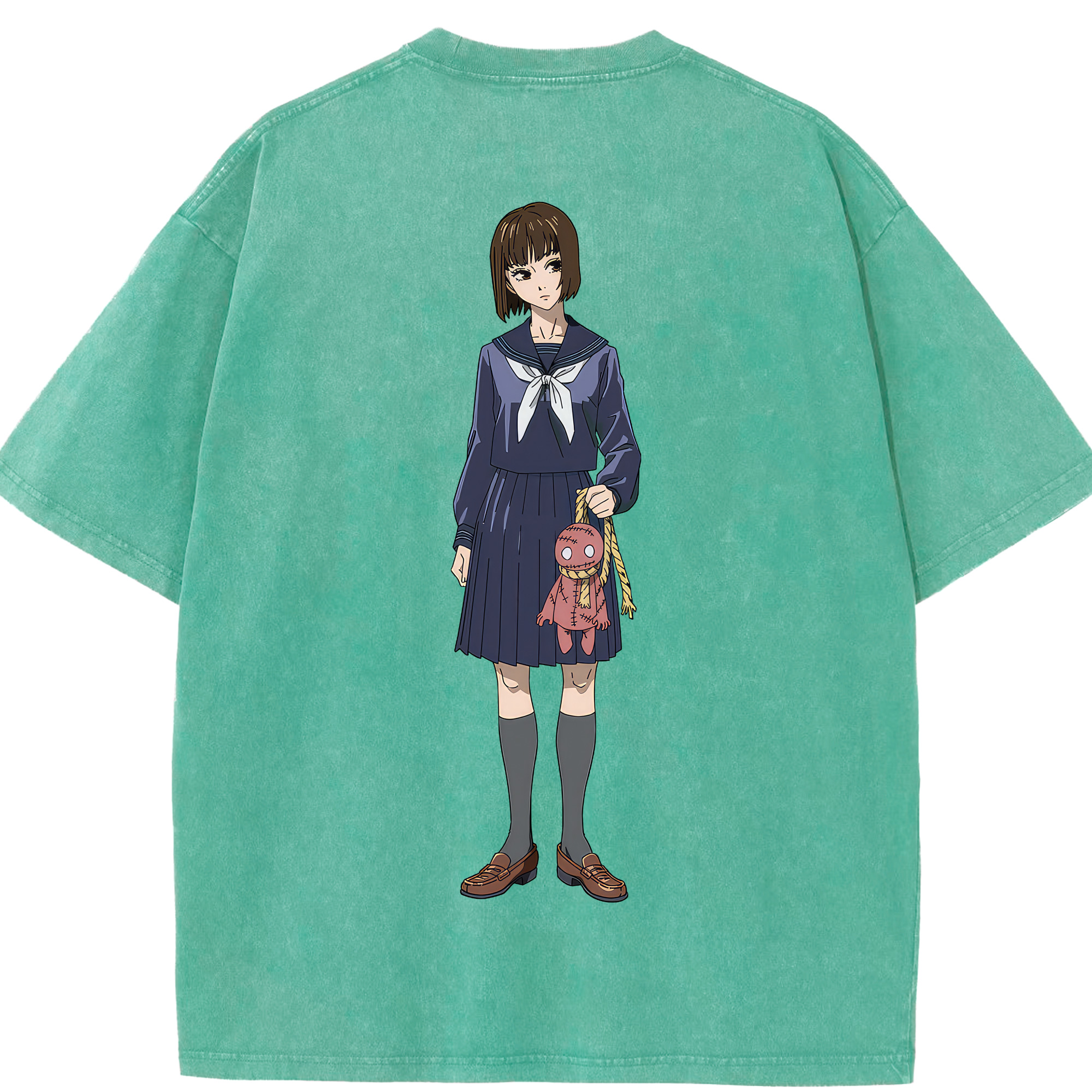 （画像用） 呪術廻戦 Jujutsu Kaisen 綿100% ヴィンテージ風 半袖Tシャツ（背面プリント）
